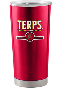 Red Maryland Terrapins 20 Oz Letterman Stainless Steel Tumbler