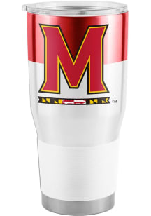 Red Maryland Terrapins 30 Oz Colorblock Stainless Steel Tumbler