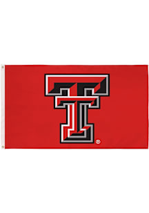Texas Tech Red Raiders 3x5 Team Logo Silk Screen Grommet Flag - Red