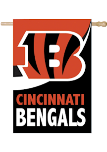 Cincinnati Bengals Burlap Banner - Black