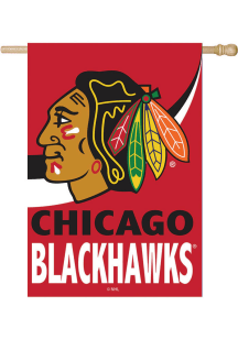 Chicago Blackhawks Burlap Banner