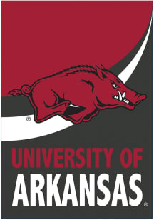 Arkansas Razorbacks Burlap Banner - Cardinal