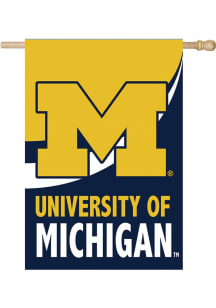 Michigan Wolverines Burlap Banner