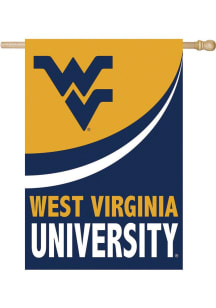 West Virginia Mountaineers Burlap Banner