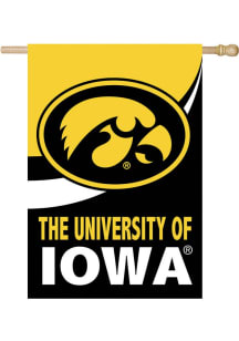 Iowa Hawkeyes Burlap Banner