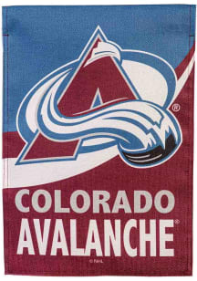 Colorado Avalanche Burlap Garden Flag - Blue