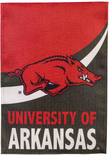 Arkansas Razorbacks Burlap Garden Flag - Cardinal