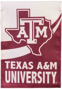 Texas A&amp;M Aggies Burlap Garden Flag - Maroon