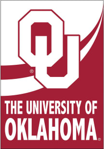 Oklahoma Sooners Burlap Garden Flag