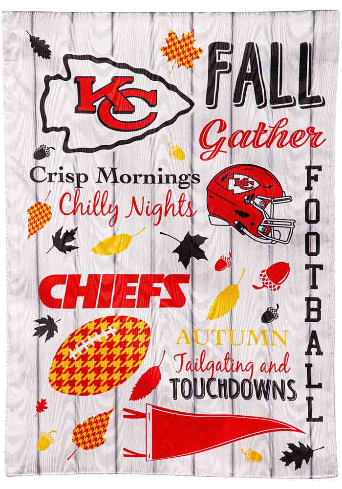 Kansas City Chiefs Red Fall Theme Garden Flag 1416905