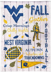 West Virginia Mountaineers Fall Theme Garden Flag