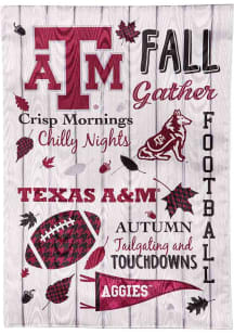 Texas A&amp;M Aggies Fall Theme Garden Flag