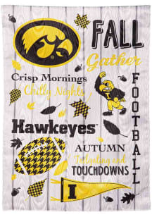 Iowa Hawkeyes Fall Theme Garden Flag