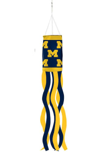 Yellow Michigan Wolverines Team Color Windsock