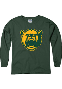 Baylor Bears Youth Green Big Logo Clean Long Sleeve T-Shirt