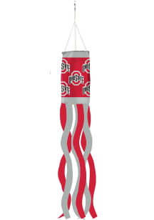 Red Ohio State Buckeyes Team Color Windsock