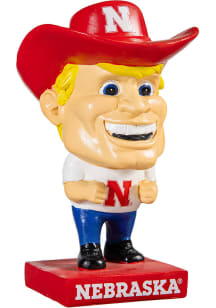 Red Nebraska Cornhuskers 6 Inch Little Big Head Mascot Figurine