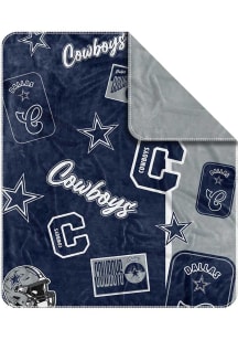 Dallas Cowboys Dream Weave Fleece Blanket - Navy Blue