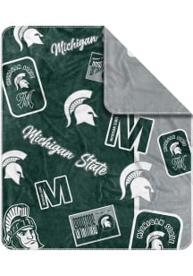 Green Michigan State Spartans Dream Weave Fleece Blanket