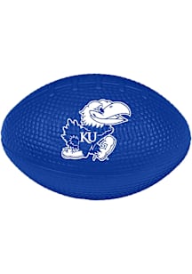 Logo Brands Kansas Jayhawks Blue Stress Less Football Stress ball