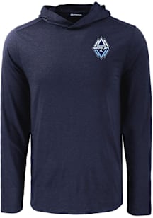 Cutter and Buck Vancouver Whitecaps FC Mens Navy Blue Coastline Eco Hood