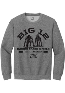 Summit Sportswear Big 12 Mens Graphite 2026 Indoor Track & Filed Championship Long Sleeve Crew Swe..