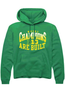 Mens Big Ten Kelly Green Rally Champs Arch Hooded Sweatshirt