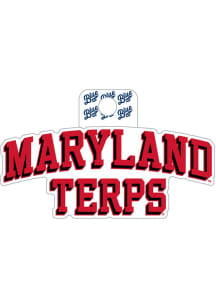Red Maryland Terrapins Double Space Stickers