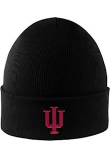 LogoFit Indiana Hoosiers Black North Pole Mens Knit Hat