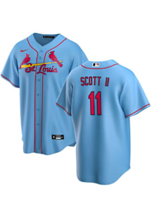 Victor Scott II St Louis Cardinals Mens Replica Alt Jersey - Light Blue