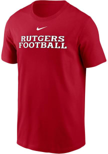 Rutgers Scarlet Knights Red Nike DriFIT Short Sleeve T Shirt