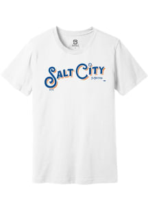 Summit Sportswear Syracuse Mets White Salt City Theme Night 2025 Short Sleeve T Shirt