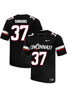 Weston Simmons  Nike Cincinnati Bearcats Black Football NIL Name And Number Football Jersey