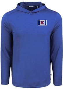 Cutter and Buck Kansas Jayhawks Mens Blue K Flag Hood