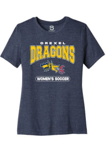 Drexel Dragons Navy Blue Summit Sportswear Womens Soccer Short Sleeve T-Shirt