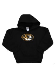 Missouri Tigers Baby Black Mascot Long Sleeve Hooded Sweatshirt
