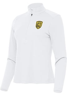 Antigua New Mexico United Womens White Tribute Qtr Zip