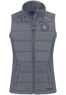 Cutter and Buck New York City FC Womens Graphite Evoke Vest