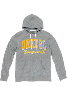 Womens Grey Drexel Dragons Laugna Long Sleeve Full Zip Jacket