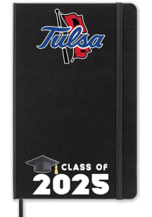 Black Tulsa Golden Hurricane Class of 25 team logo Notebook and Folder