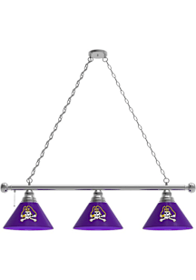 East Carolina Pirates 3 Shade Silver Billiard Lamp