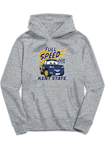 Vive La Fete Kent State Golden Flashes Youth Grey Full Speed Long Sleeve Hoodie
