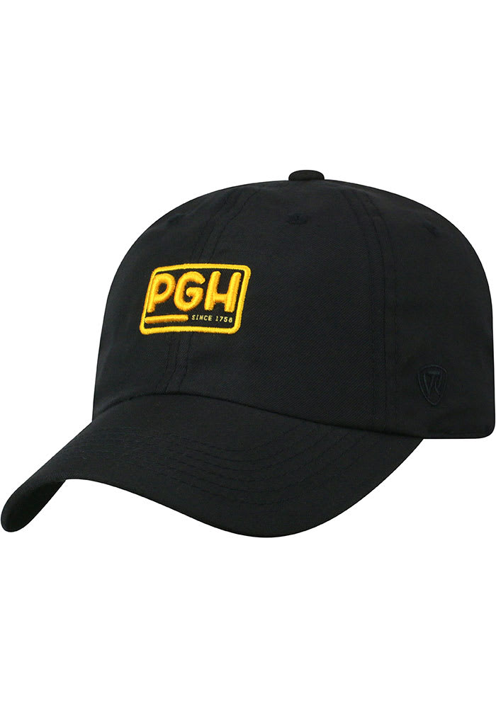 Top of the World Pittsburgh Broadcast Adjustable Hat - Black