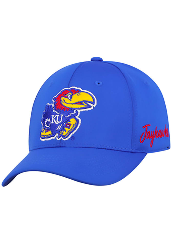 Kansas Jayhawks Mens Blue Phenom Flex Hat
