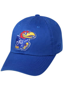 Top of the World Kansas Jayhawks Crew Adjustable Hat - Blue