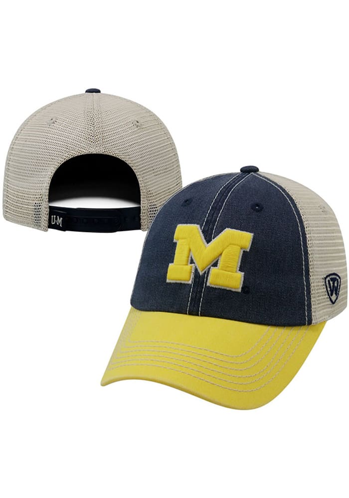Michigan Wolverines Offroad Adjustable Hat - Navy Blue
