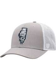 Top of the World Chicago High Rise Meshback Adjustable Hat - Grey