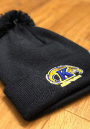 Kent State Golden Flashes Navy Blue Tow Pom Cuff Mens Knit Hat