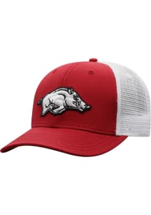 Arkansas Razorbacks BB Meshback Adjustable Hat - Red
