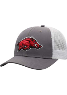 Arkansas Razorbacks BB Meshback Adjustable Hat - Grey